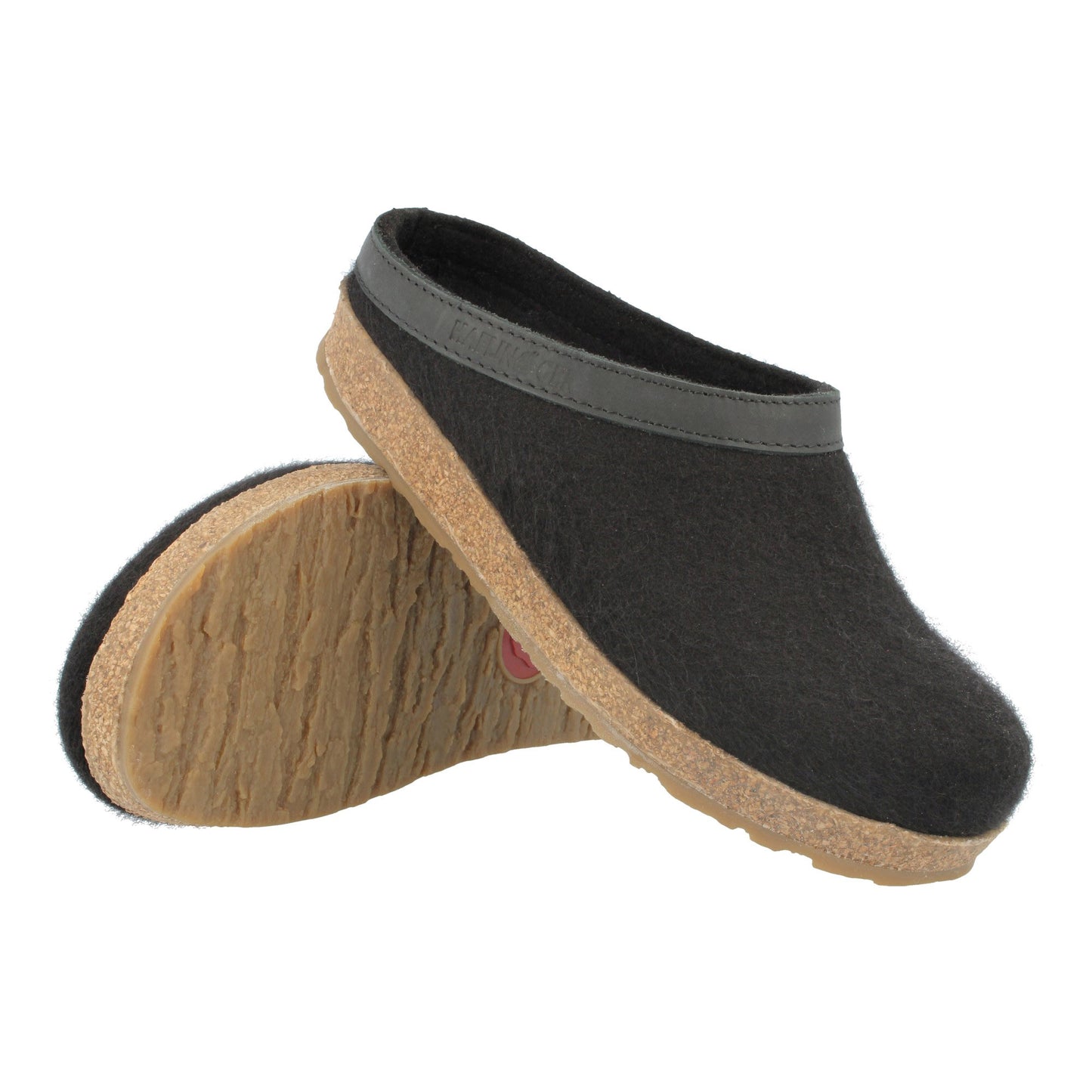 grizzly GZL slipper black woolfelt