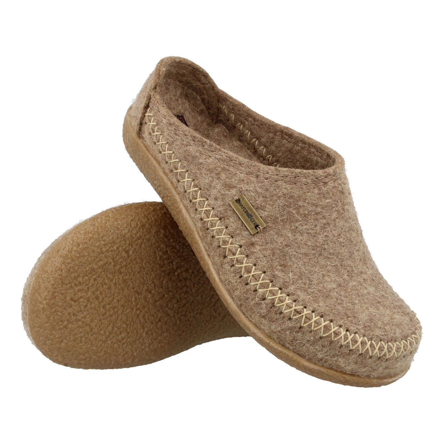 Haflinger Blizzard Credo Feltclog TR Sole light brown