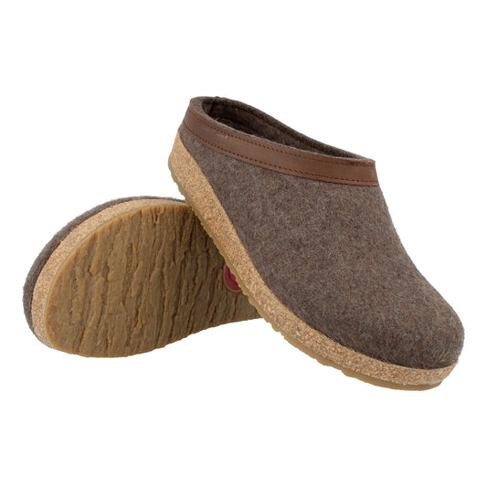 grizzly GZL slipper brown woolfelt